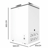 Congelador Horizontal Cecotec Bolero CoolMarket Chest 99 - 99 L, No Frost, Eficiencia A+ y Bajo Ruido